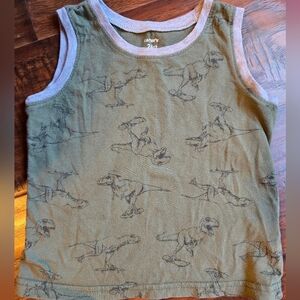 Carters Boy Green Dino Tank 24 Mos